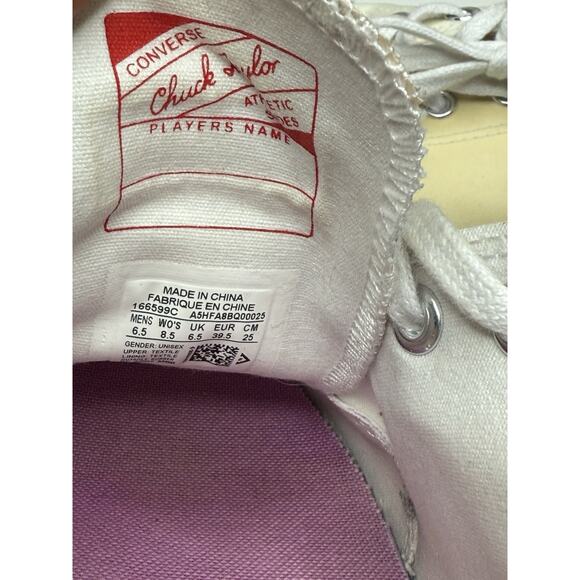 Converse x Chinatown Market Chuck OX Sneaker Unisex Womens 8.5 Canvas Multi Low - Picture 11 of 11